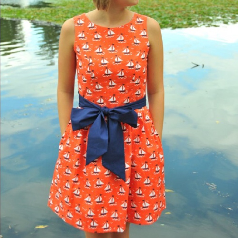 Collyn Raye Sailboat Dress with Bow